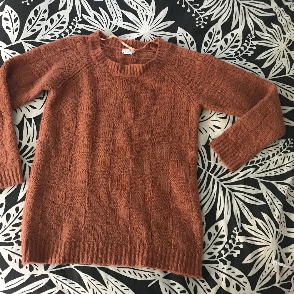 Urban Outfitters Checkerboard Stitch Knit Sweater